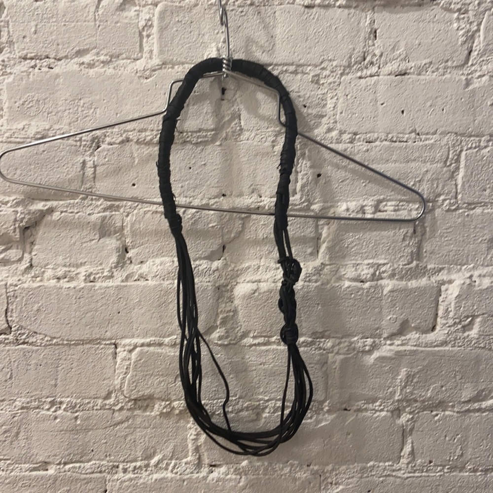 Nature Is An Object handmade leather necklace
